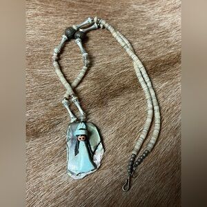 Beautiful Navajo Abalone Shell Necklace